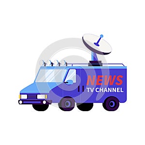 News Broadcasting Van Composition