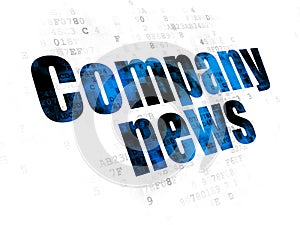 News concept: Company News on Digital background