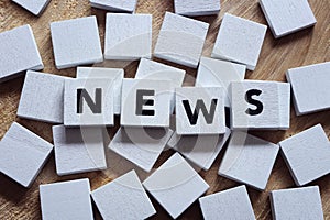 News headlines concept for media, journalism, press or newsletter