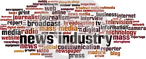 News industry word cloud