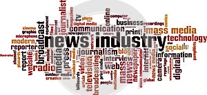 News industry word cloud