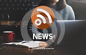 News Information Announcement Broadcast Concept