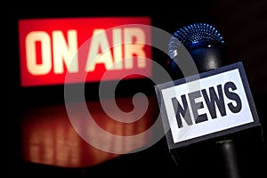 News Microphone On-Air