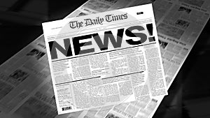 News! - Newspaper Headline (Reveal + Loops)