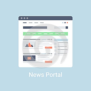 News Portal Wireframe