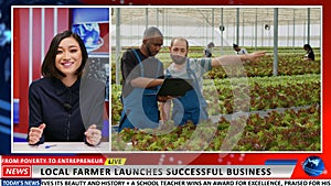 News reportage on agriculture business