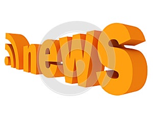 News rss feed orange icon