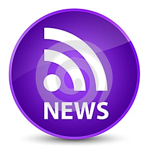 News (RSS icon) elegant purple round button