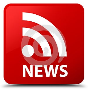 News (RSS icon) red square button
