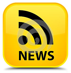 News (RSS icon) special yellow square button