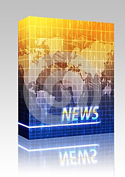 News splash screen box package