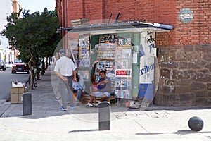 Newsagent`s shop in Salta downtown, Argentina