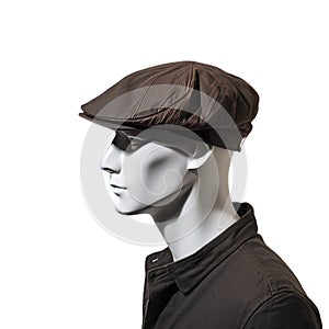 Newsboy cap mockup illustration,isolated on transparent background, Generative AI