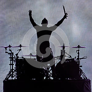 Newsboys Drummer Silhouette, Christian Band