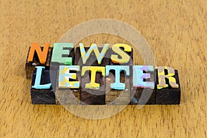 Newsletter breaking business internet web email design communication