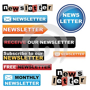 Newsletter buttons