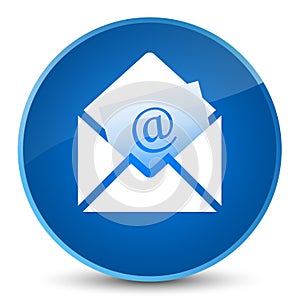 Newsletter email icon elegant blue round button