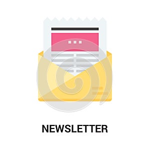 Newsletter icon concept