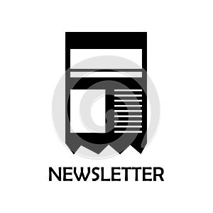 newsletter icon. Element of marketing for mobile concept and web apps. Detailed newsletter icon can be used for web and mobile. Pr