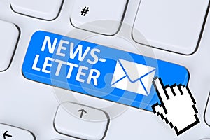Newsletter sending e-mail email mail on internet for business ma
