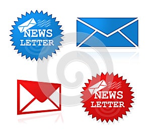 Newsletter website symbols