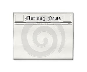 Newspaper blank template photo