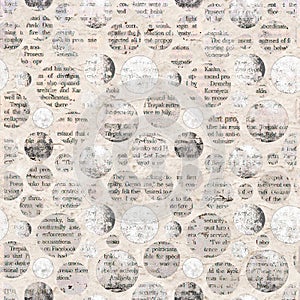 Newspaper collage clippings with mixed text