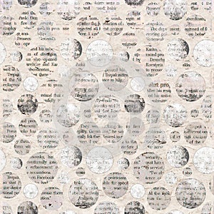 Newspaper collage clippings with mixed text photo