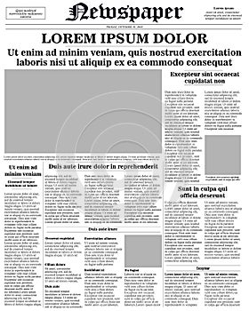 newspaper front page