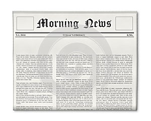 Newspaper headline template