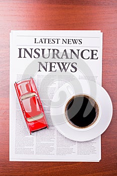 The newspaper INSURANCE NEWS and auto