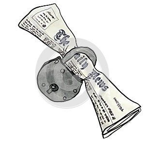 Newspaper lock