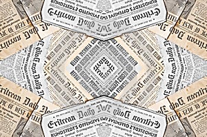 Newspaper Magazine Collage Background Texture Torn Clippings Scrap Paper.