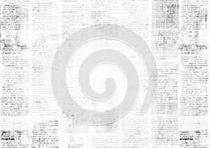 Newspaper with old grunge vintage unreadable paper texture background