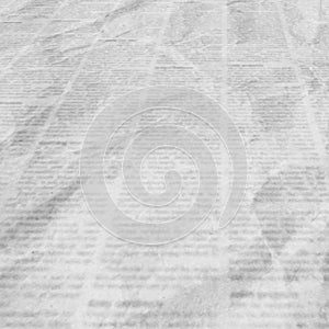 Newspaper with old vintage crumpled texture background
