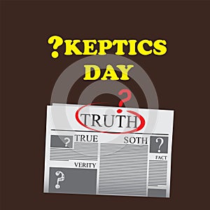 Newspaper page by date - Skeptics Day