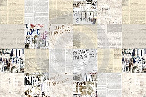 Newspaper paper grunge vintage old aged texture background