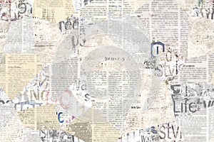 Newspaper paper grunge vintage old aged texture background