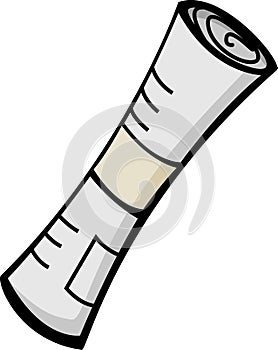 newspaper roll vector illustration