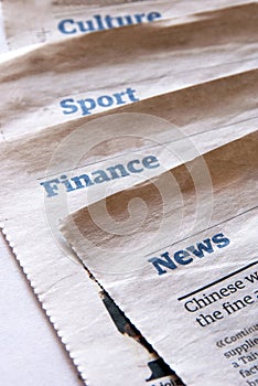 Newspaper sections