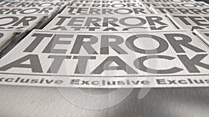 Newspaper Terrorism Press Run End
