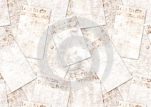 Newspapers old vintage grunge collage textured background