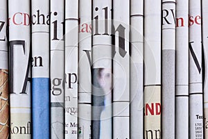 Newspapers, Pile of newspapers, stack of newspaper