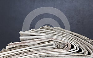 Newspapers stack