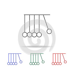 Newton balls icon. Elements in multi colored icons for mobile concept and web apps. Icons for website design and development, app