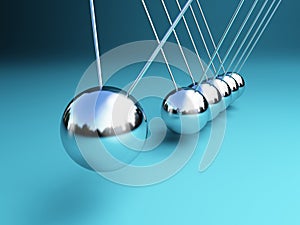 Newton cradle 3d