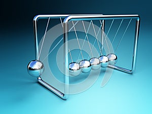 Newton cradle 3d