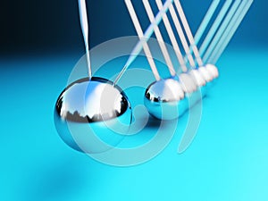 Newton cradle 3d