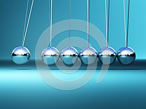 Newton cradle background