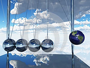 Newtons Cradle Earth